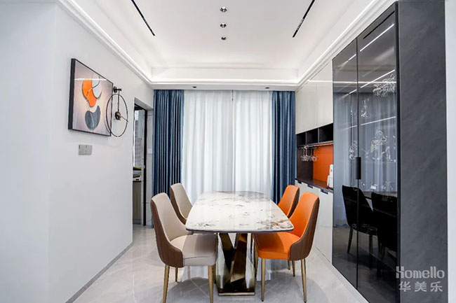 97㎡簡約風，擴大客餐廳空間，靈活改變起居動線，享受舒適生活